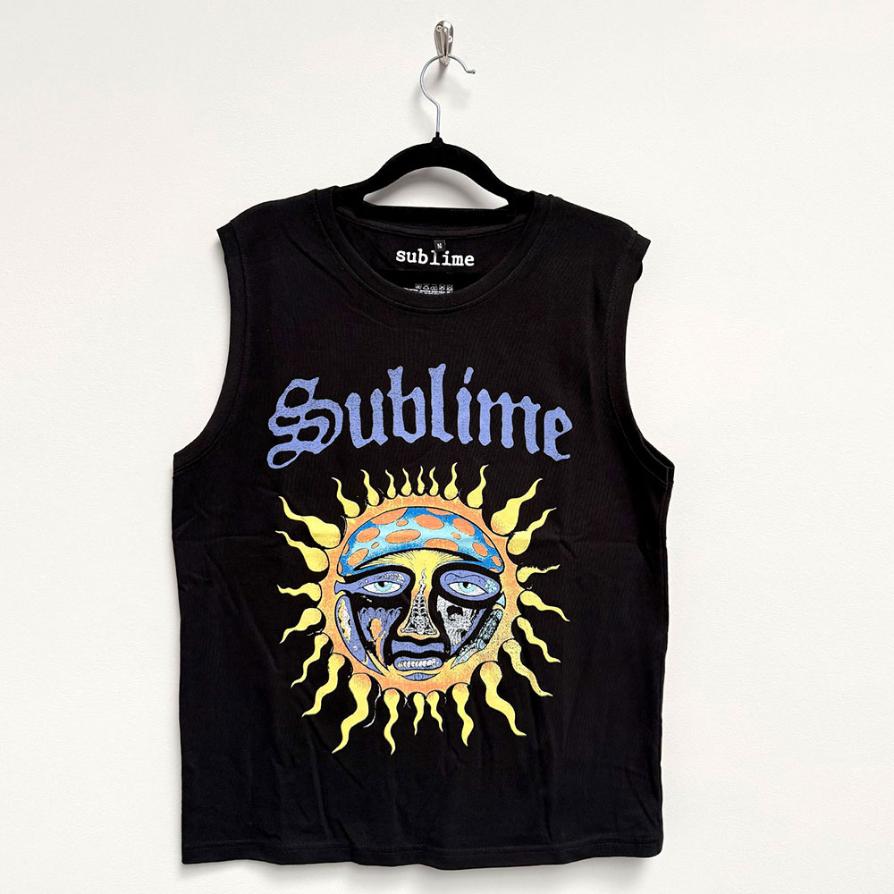 Sublime Unisex Tank T-Shirt: Sun Logo (Black) (Medium)