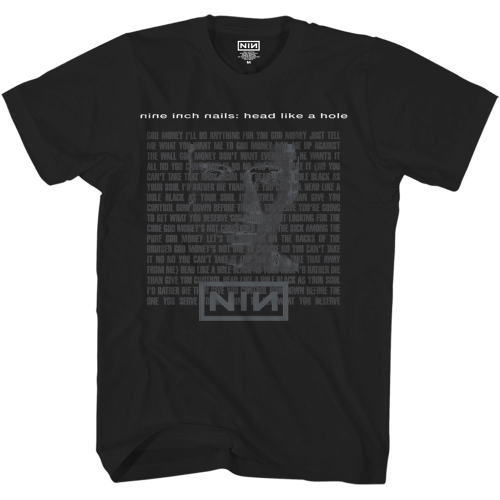 Nine Inch Nails Unisex T-Shirt: Head Like A Hole (Large)