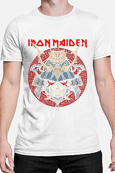 Iron Maiden Unisex T-shirt - Stratego - Vit - 100% Bomull