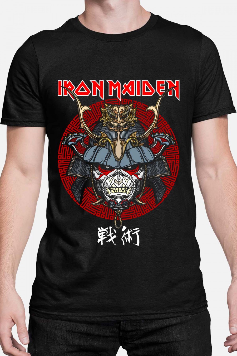 Iron Maiden Unisex T-paita - Stratego - Musta - 100% Puuvilla