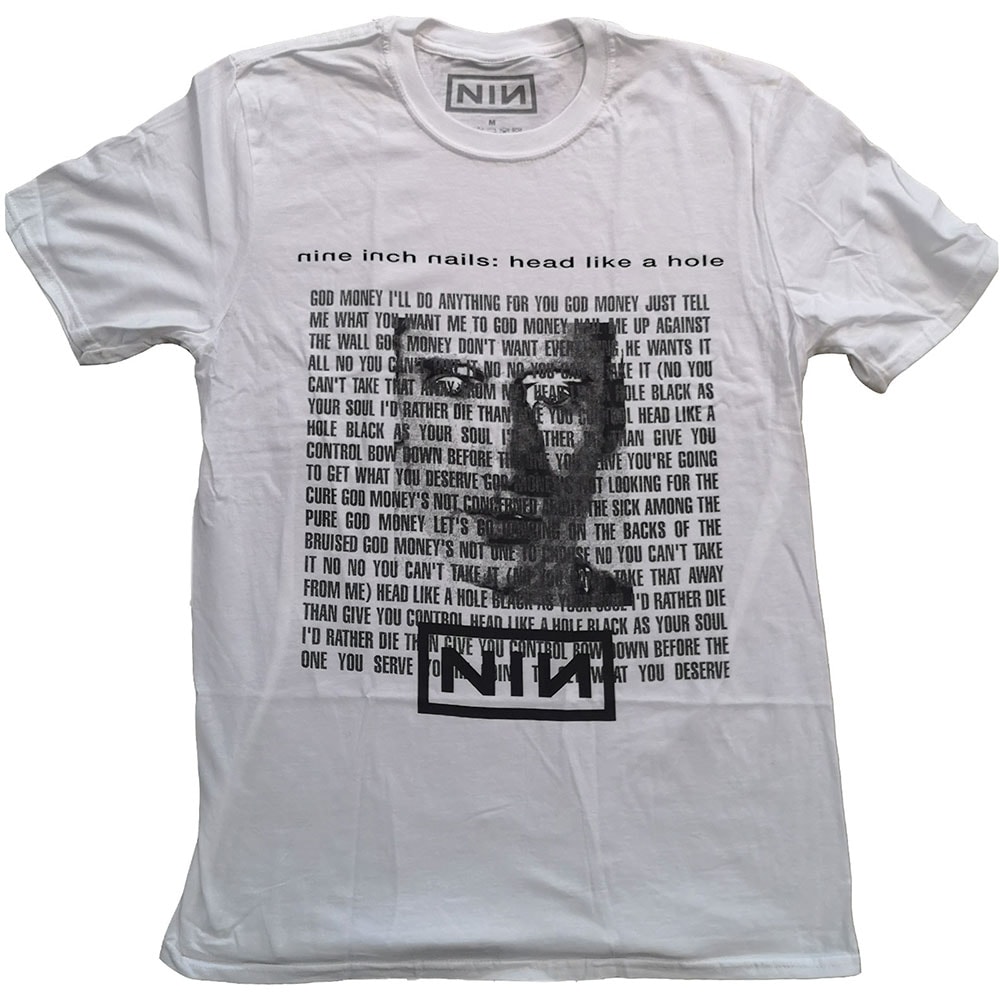 Nine Inch Nails Unisex T-Shirt: Head Like A Hole (Small)