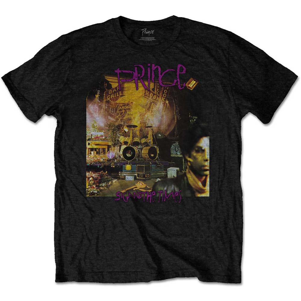 Prince Unisex T-Shirt: Sign O The Times Album (Medium)