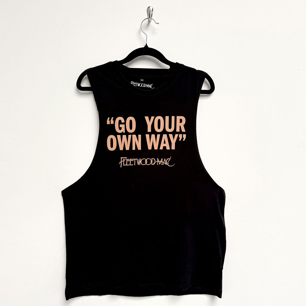 Fleetwood Mac Unisex Vest T-Shirt: Go Your Own Way (Black) (Medium)