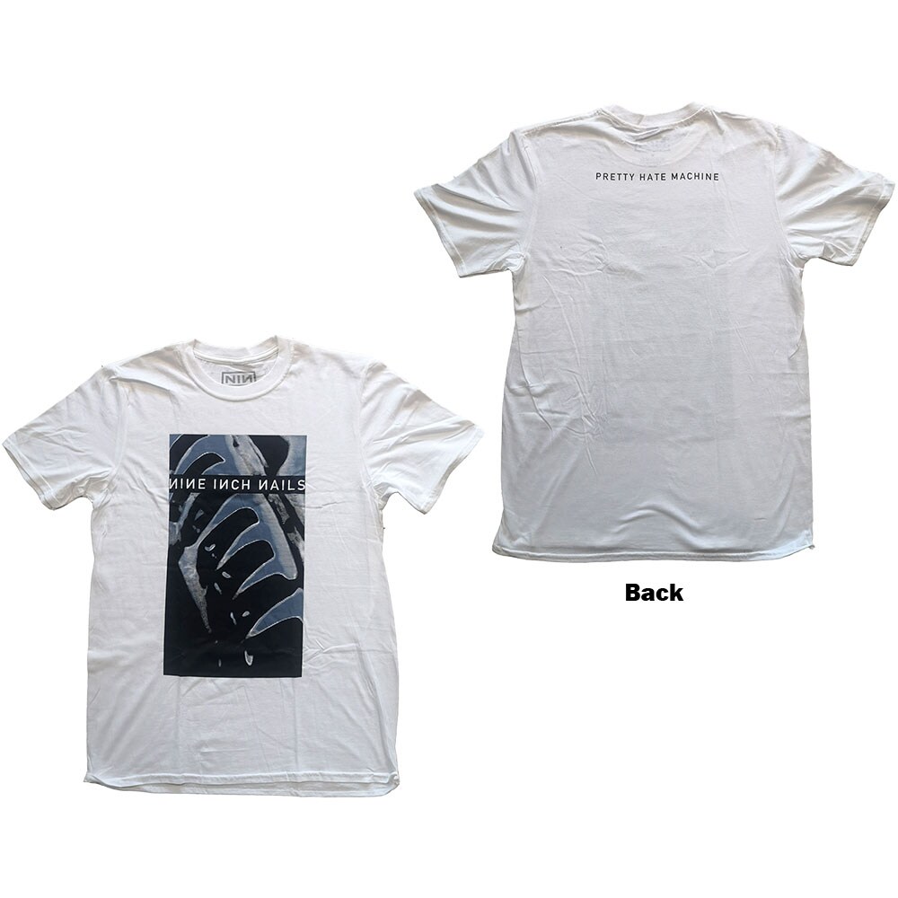 Nine Inch Nails Unisex T-Shirt: Pretty Hate Machine (Back Print) (Small)