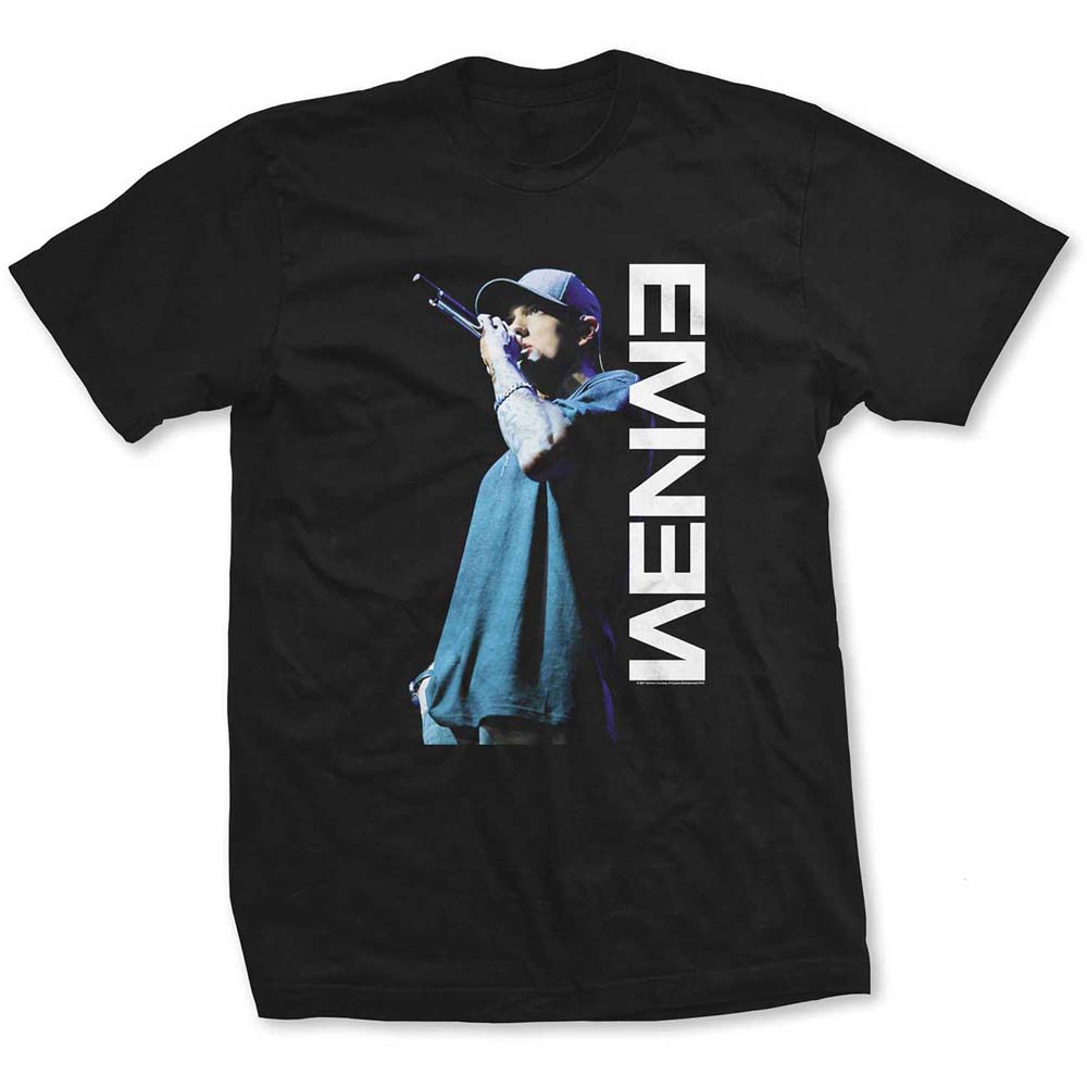 Eminem Unisex T-Shirt: Mic. Pose (Medium)