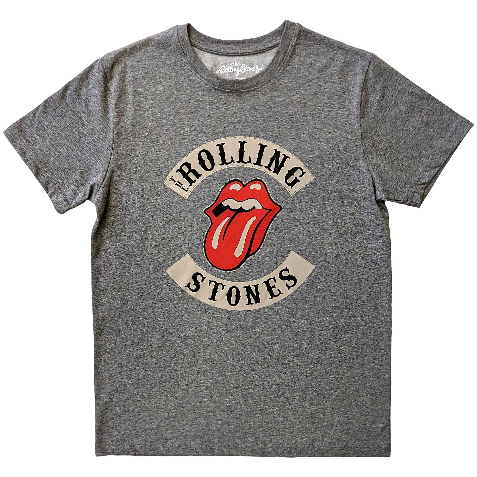 The Rolling Stones Unisex T-Shirt: Biker Tongue (Small)
