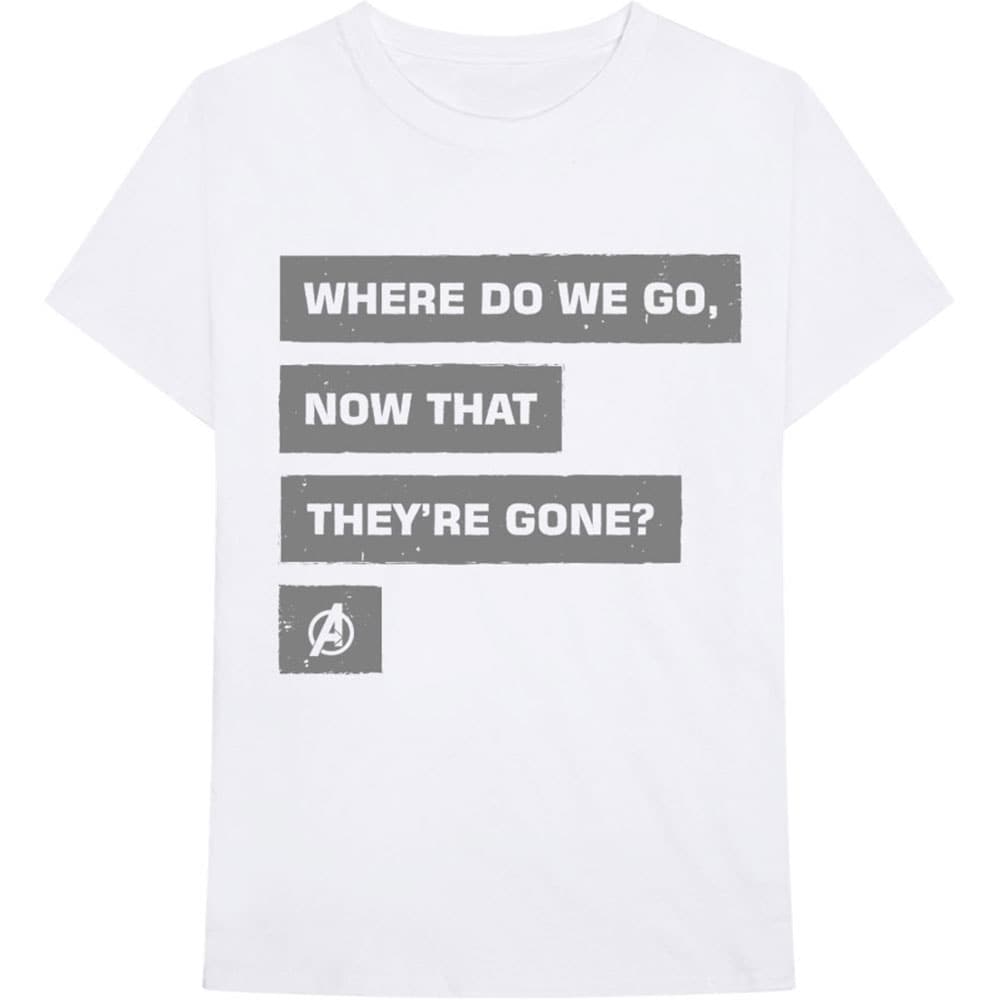Marvel Comics Unisex T-Shirt: Avengers Now That They're Gone (Large)