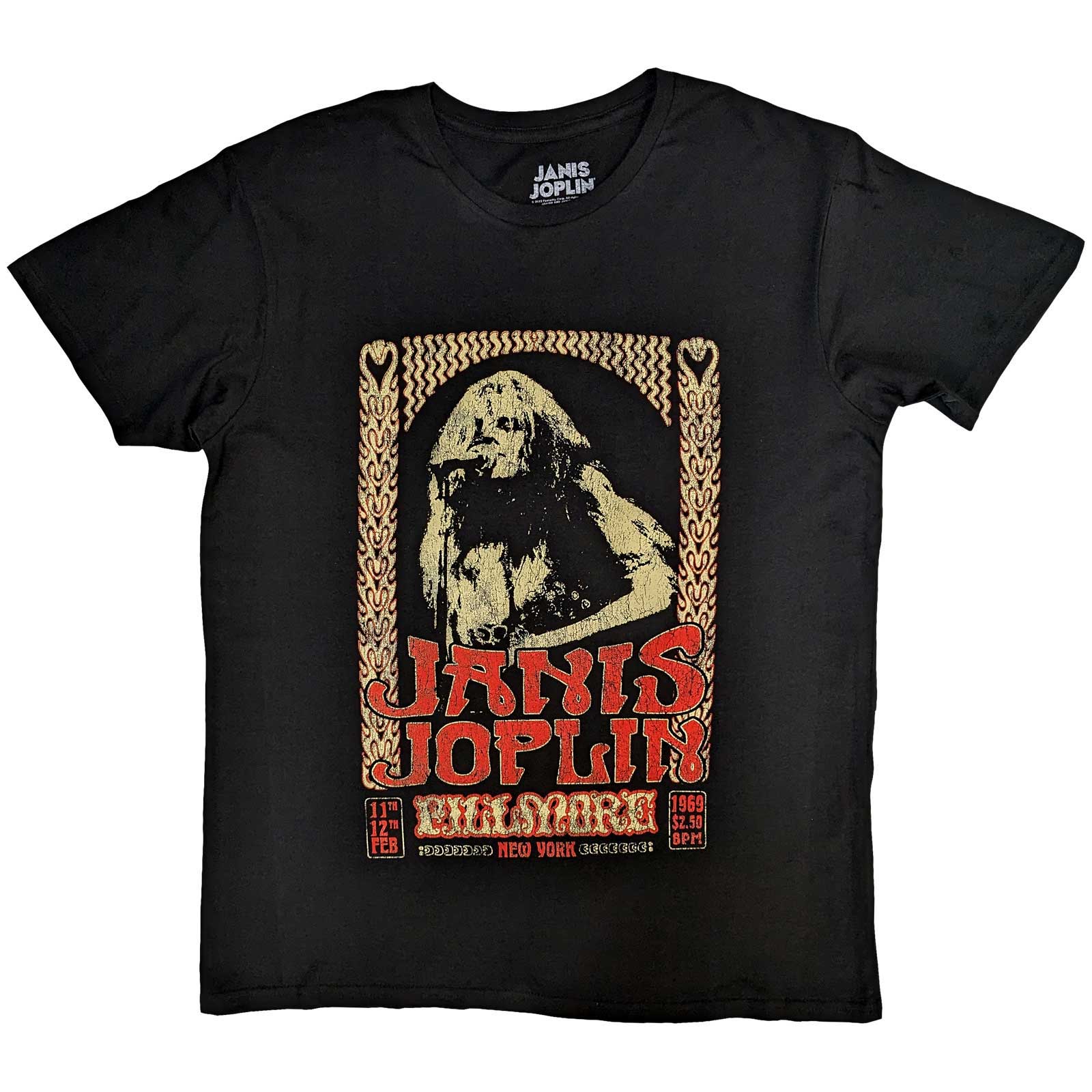 Janis Joplin Unisex T-Shirt: Vintage Poster (Large)