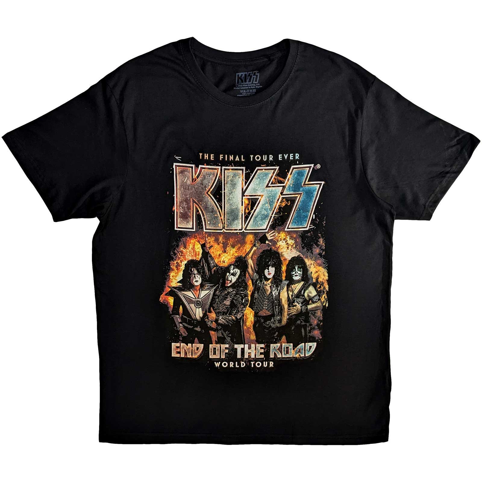 KISS Unisex T-Shirt: End Of The Road Final Tour (Small)