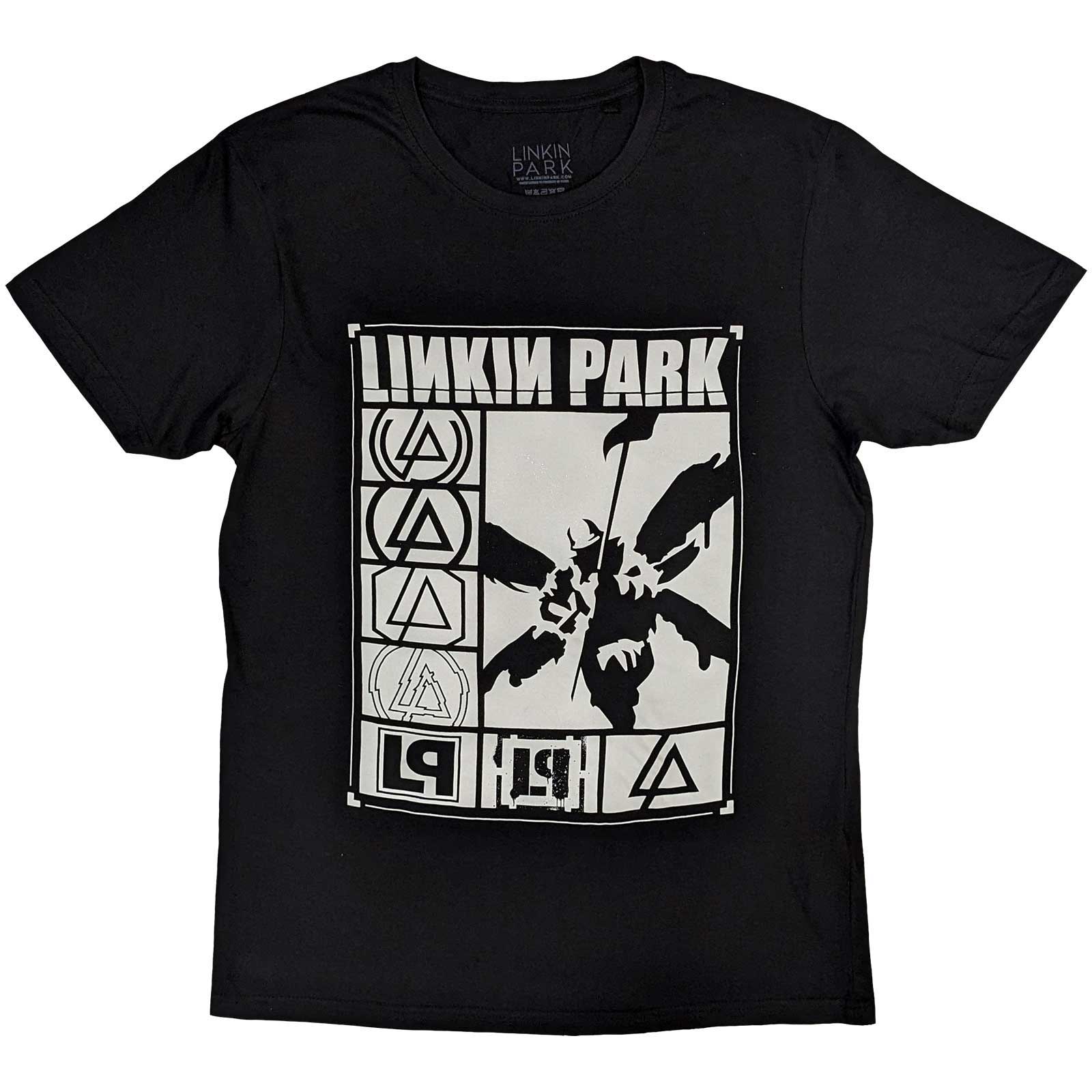 Linkin Park Unisex T-Shirt: Logos Rectangle (Small)