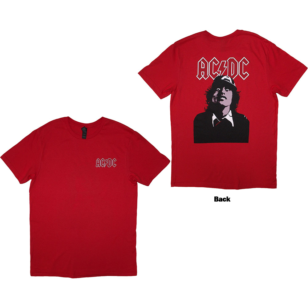 AC/DC Unisex T-Shirt: Mini Logo / Lock Up Your Daughters (Back Print) (X-Large)