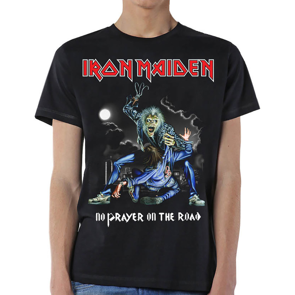 Iron Maiden Unisex T-Shirt: No Prayer On The Road (Small)