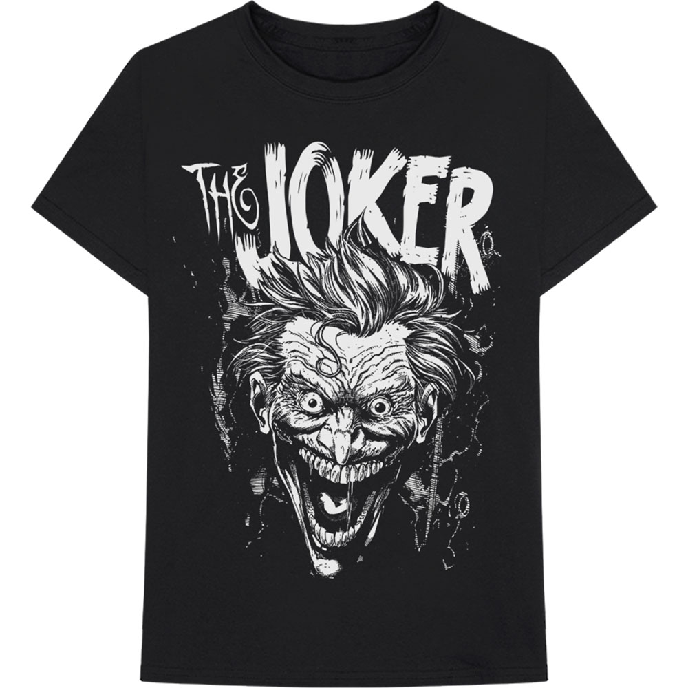 DC Comics Unisex T-Shirt: Joker Face (Large)