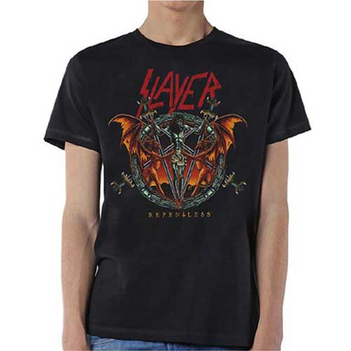 Slayer Unisex T-Shirt: Demon Christ Repentless (Small)