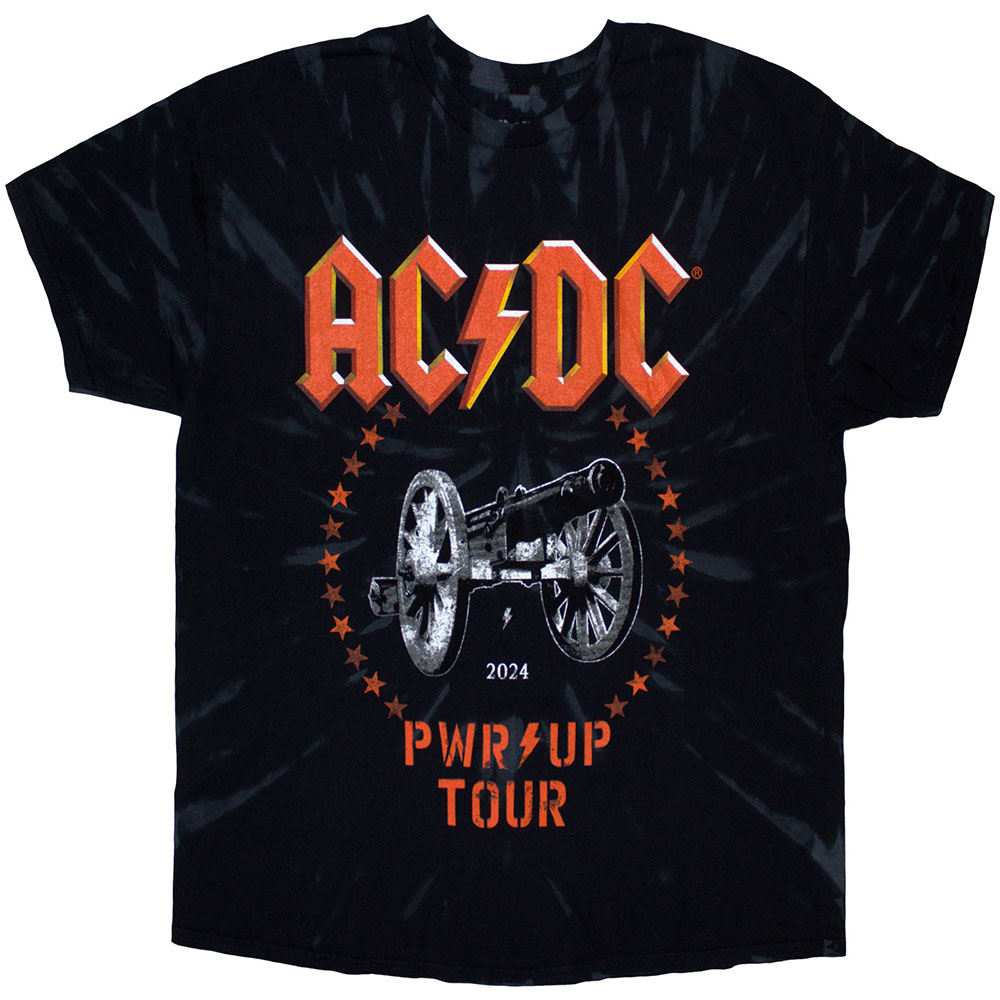 AC/DC Unisex T-Shirt: PWR-UP Tour '24 Cannon (Ex-Tour) (Small)