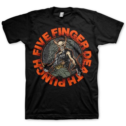 Five Finger Death Punch Unisex T-Shirt: Seal of Ameth (Small) - 2
