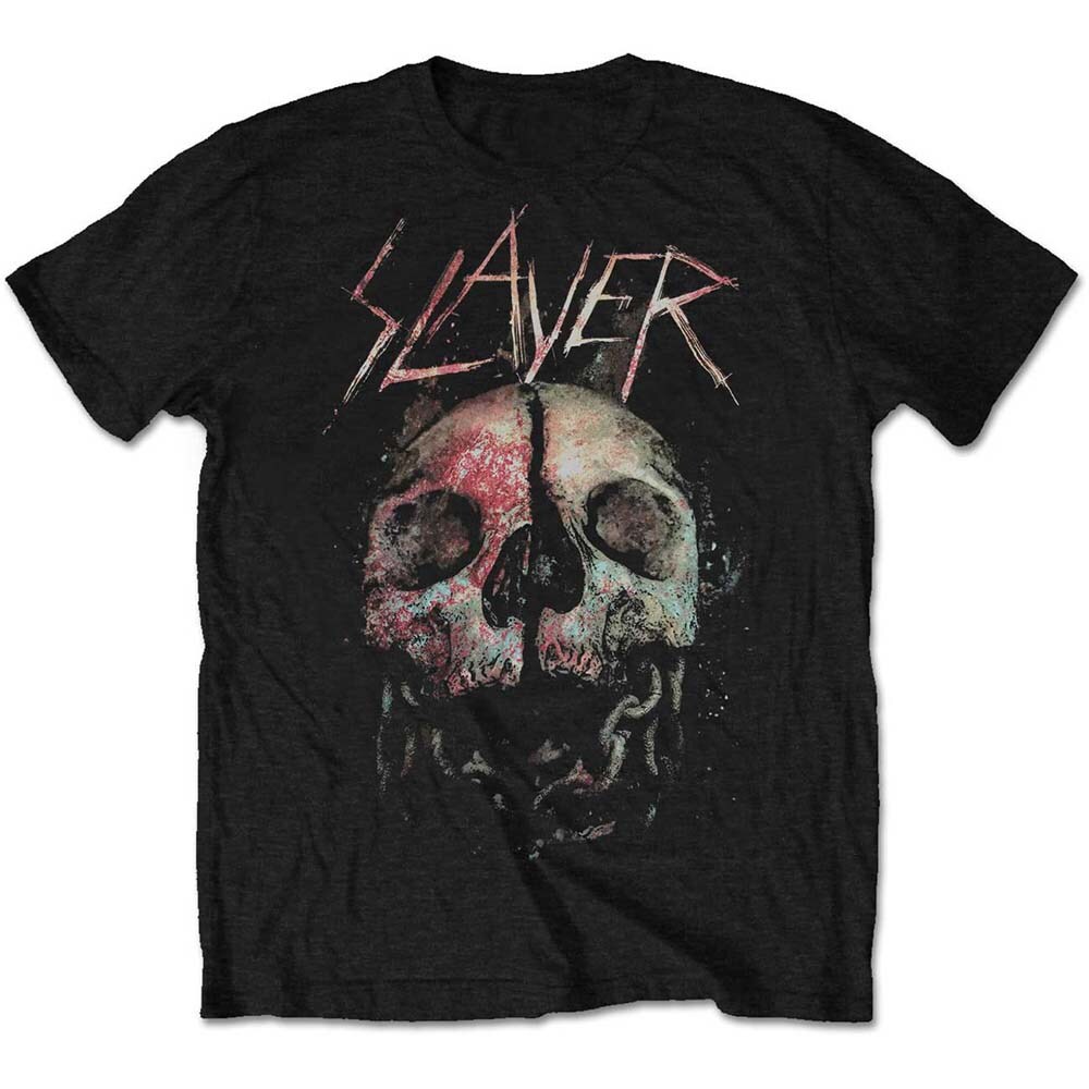 Slayer Unisex T-Shirt: Cleaved Skull (Medium) - 2