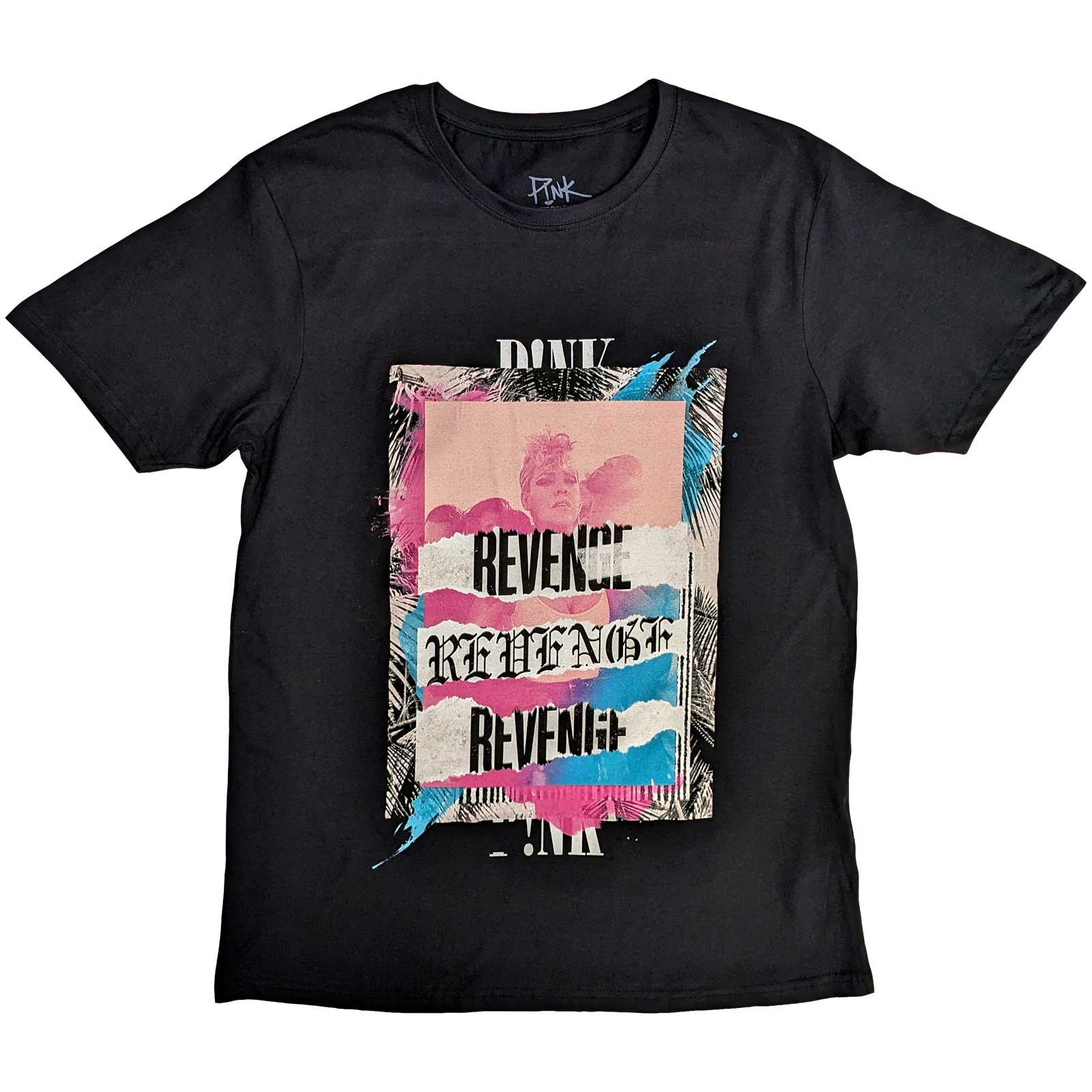 Pink Unisex T-Shirt: Revenge (Medium)