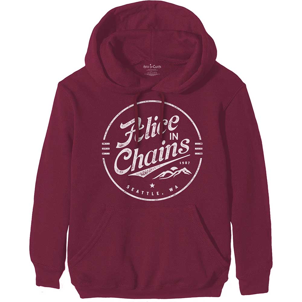 Alice In Chains Unisex Pullover Hoodie: Circle Emblem (Medium)