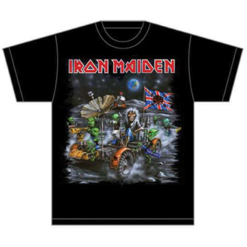 Iron Maiden Unisex T-Shirt: Knebworth Moon buggy (Medium)