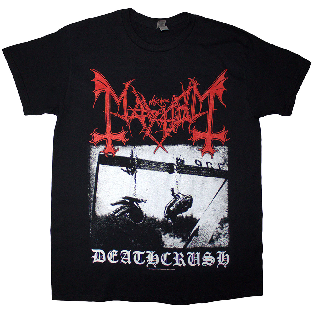 Mayhem Unisex T-Shirt: Deathcrush (Black) (Large)