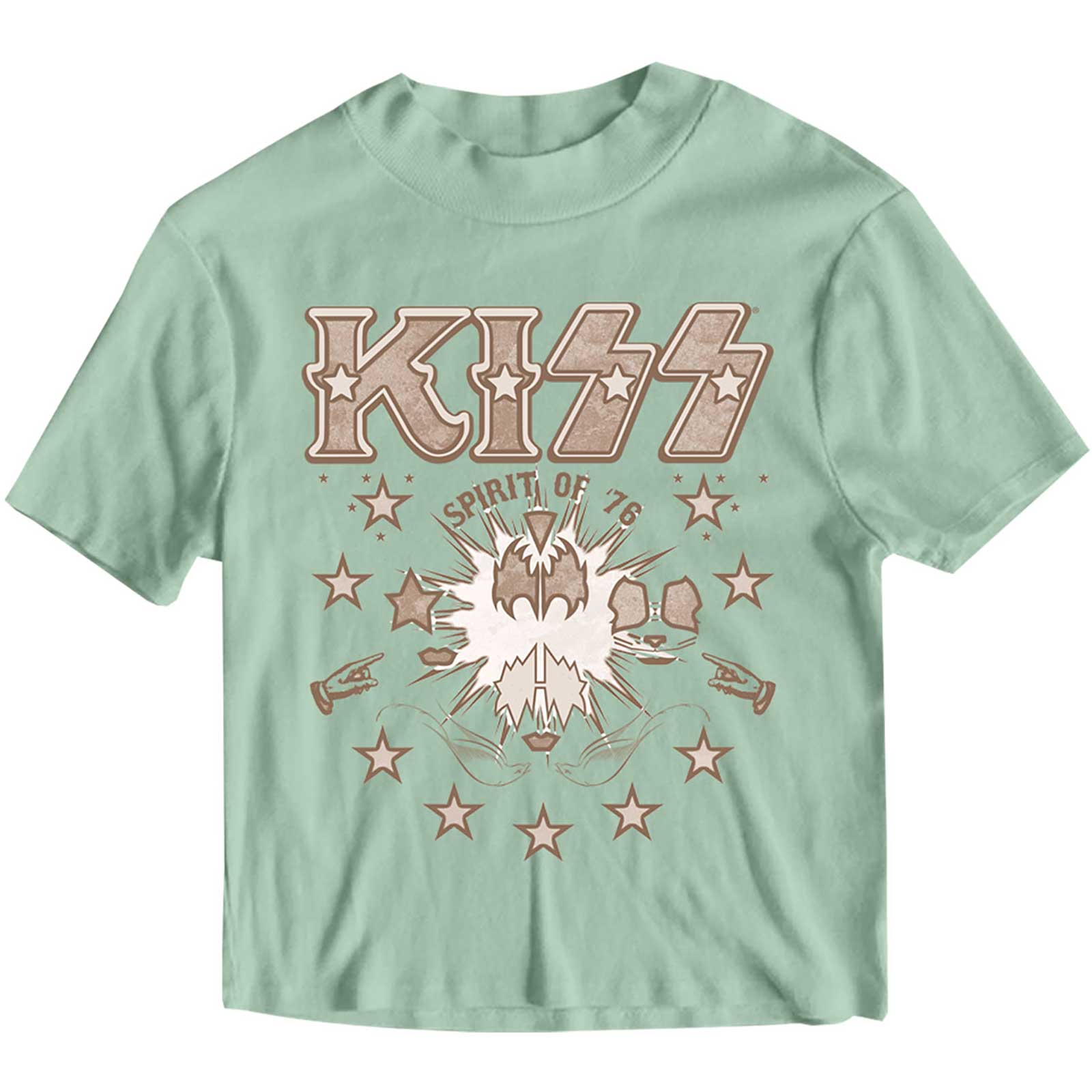KISS Women's Crop Top: Spirit of '76 (Wash Collection) - 2