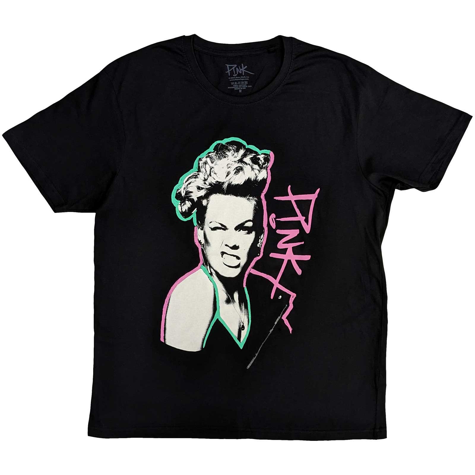 Pink Unisex T-Shirt: Paint Pen (Large)