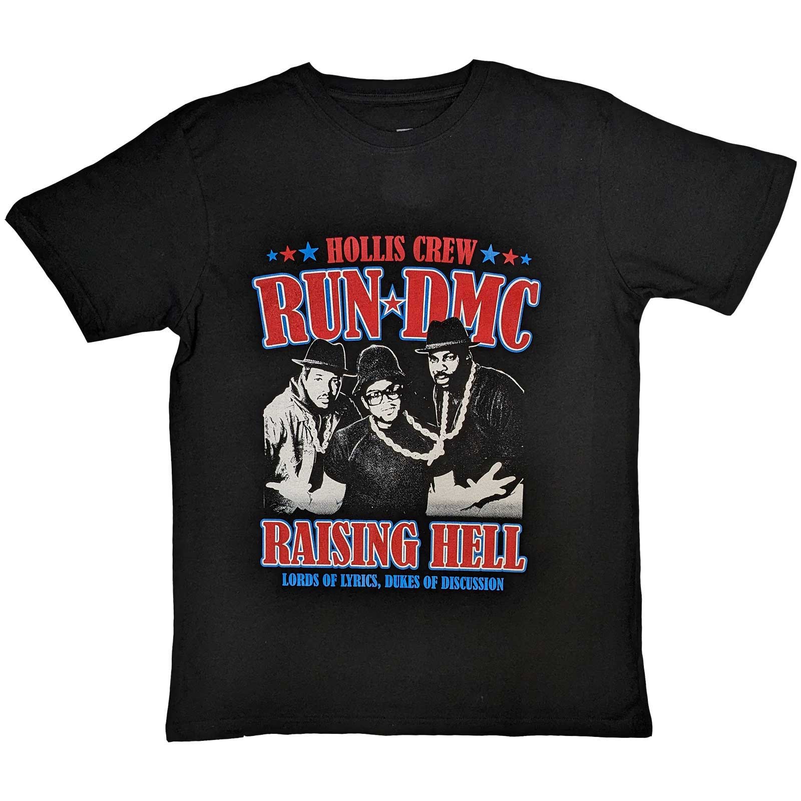 Run DMC Unisex T-Shirt: Raising Hell Americana (Small)