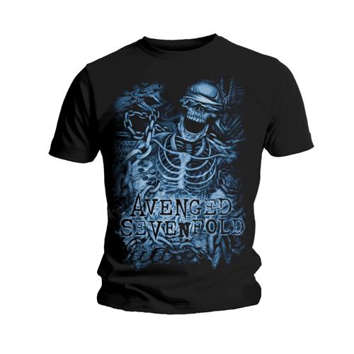 Avenged Sevenfold Unisex T-Shirt: Chained Skeleton (Large)