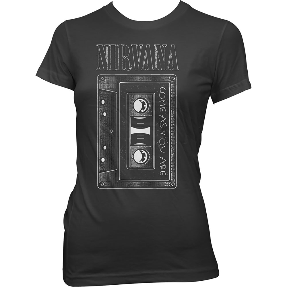 Nirvana Ladies T-Shirt: As You Are Tape (Medium)