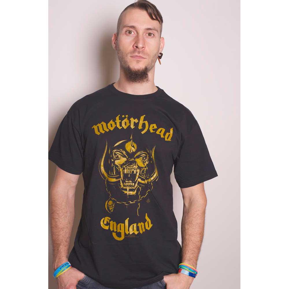 Motorhead Unisex T-Shirt: England Classic Gold (Medium)