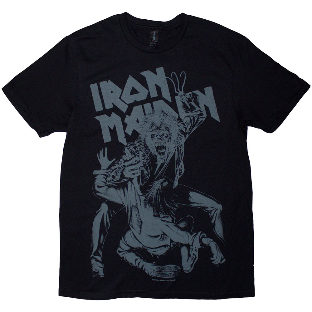 Iron Maiden Unisex T-Shirt: No Prayer Claw Jumbo Grey (Black) (Medium)
