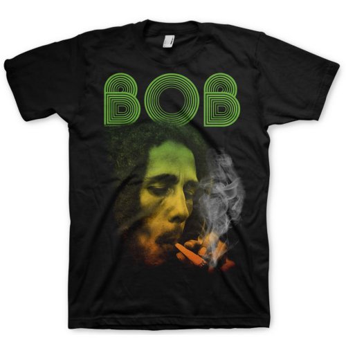 Bob Marley Unisex T-Shirt: Smoking Da Erb (Large) - 2