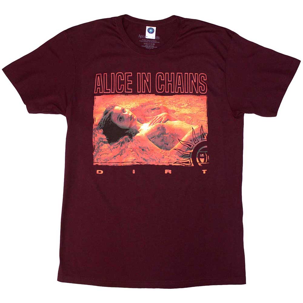 Alice In Chains Unisex T-Shirt: Dirt Orange (Small)