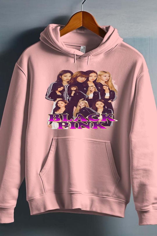 BlackPink Kpop Lasten Huppari - Tracksuits - Vaaleanpunainen - Unisex