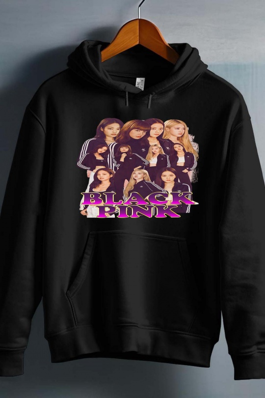 BlackPink Kpop Barn Hettegenser - Tracksuits - Svart - Unisex