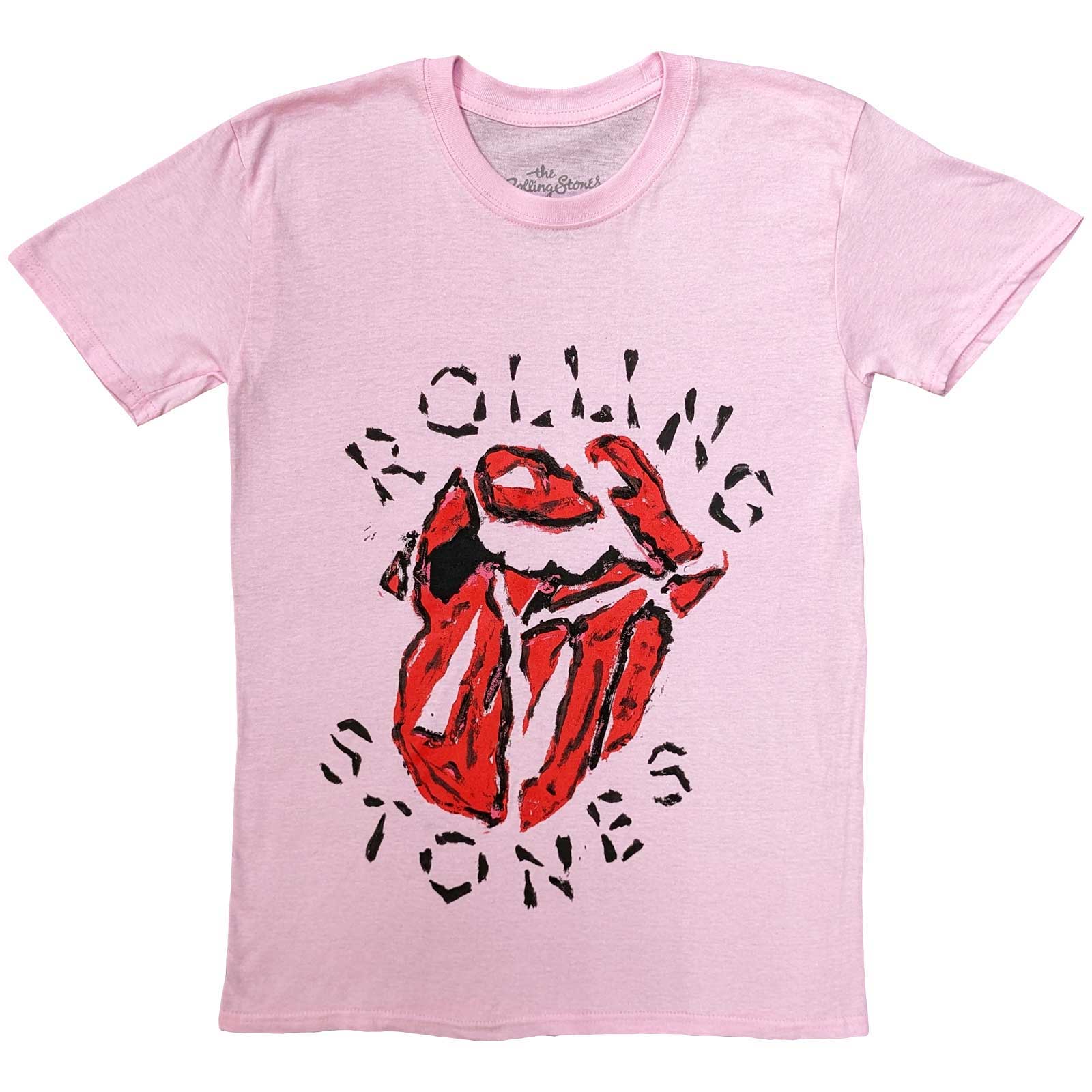 The Rolling Stones Unisex T-Shirt: Hackney Diamonds Painted Tongue (Small)