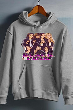 BlackPink Kpop Kids Hoodie - Tracksuits - Grey - Unisex