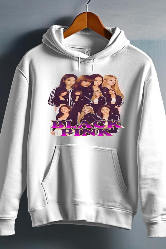 BlackPink Kpop Lasten Huppari - Tracksuits - Valkoinen - Unisex