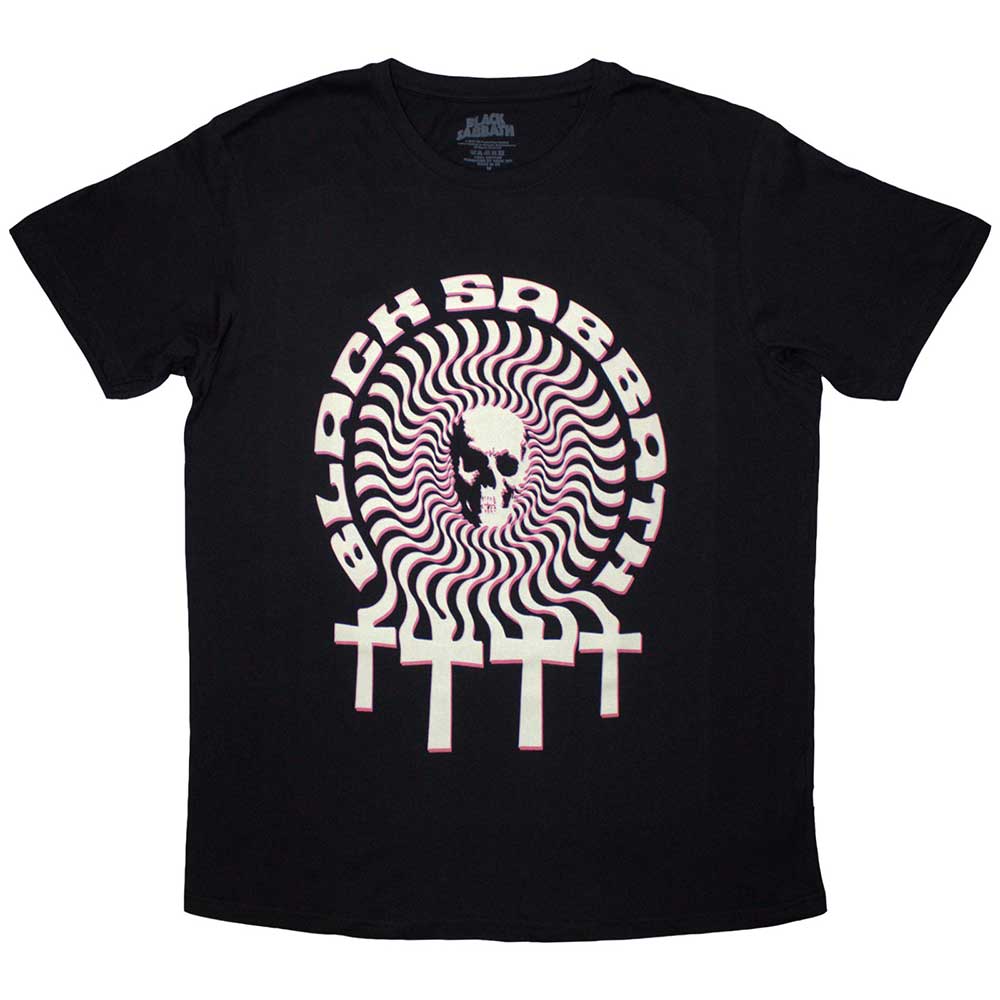 Black Sabbath Unisex T-Shirt: Hypnotic Skull (Small)