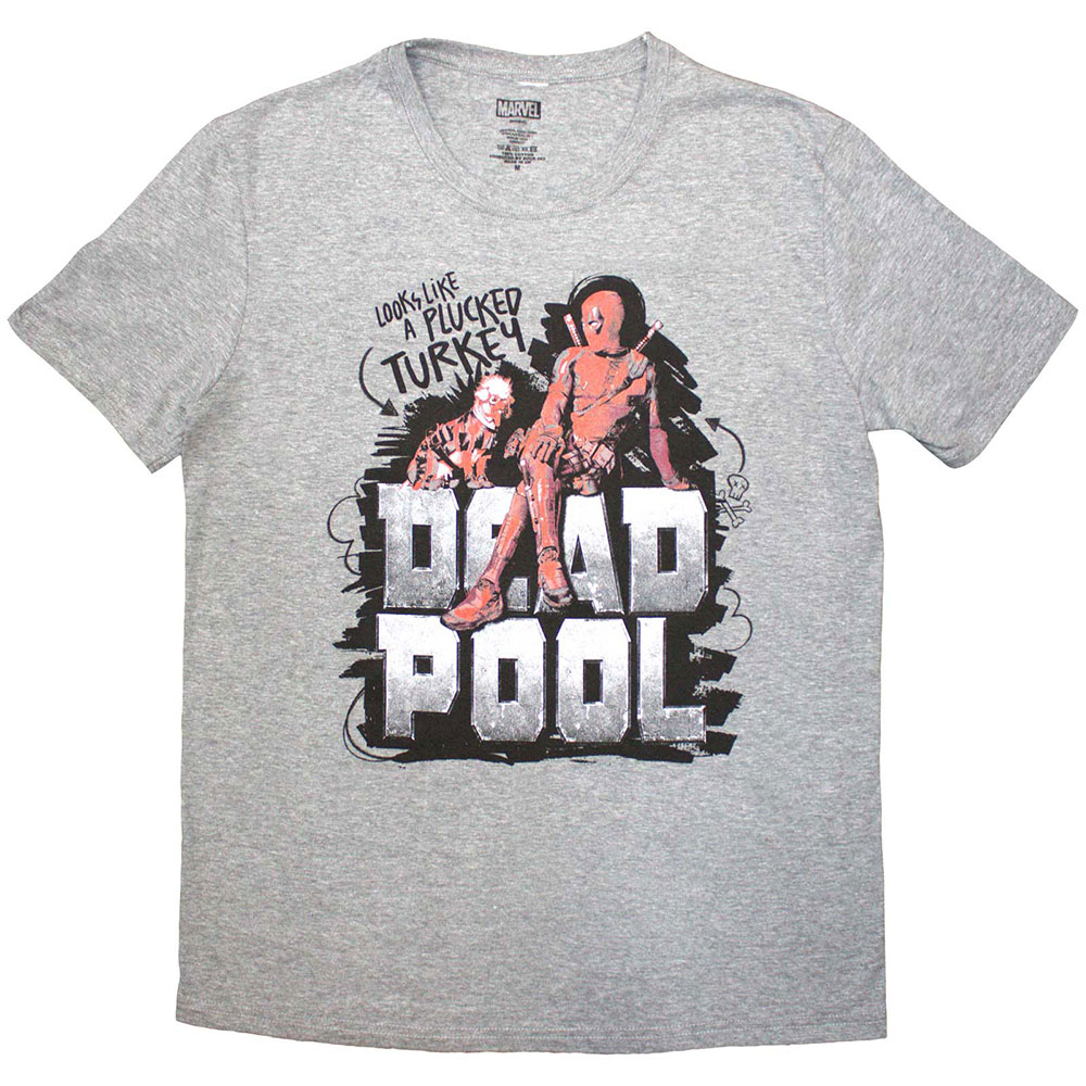 Marvel Comics Unisex T-Shirt: Deadpool Plucked Turkey (Small)