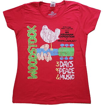 Woodstock t-shirt: Vintage Classic Poster - storlek XS-XXL