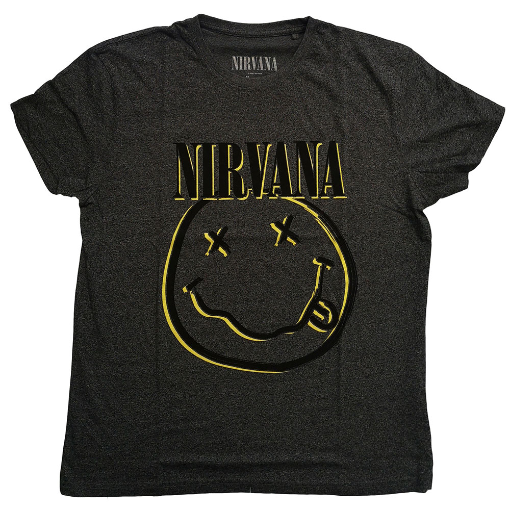 Nirvana Unisex T-Shirt: Inverse Smiley (Small)