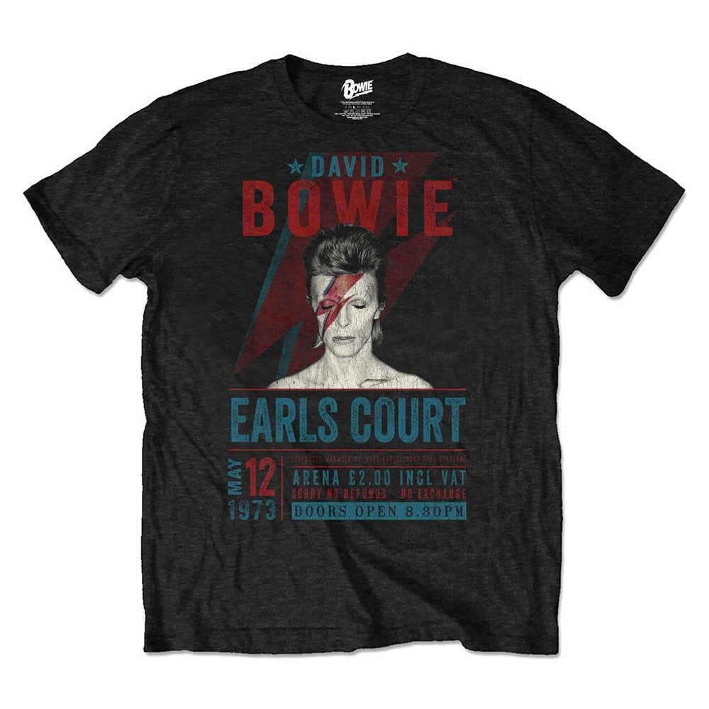 David Bowie Unisex Eco T-Shirt: Earls Court '73 (XX-Large)