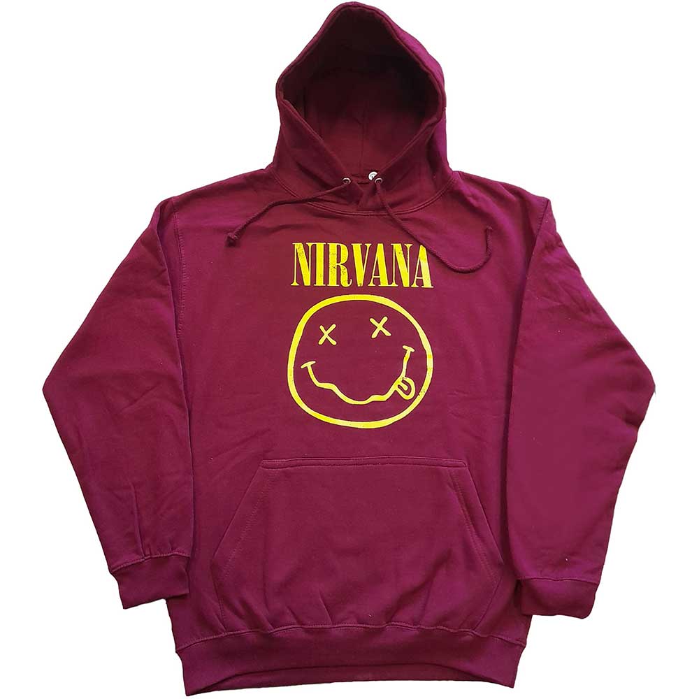 Nirvana Unisex Pullover Hoodie: Yellow Smiley (XX-Large)