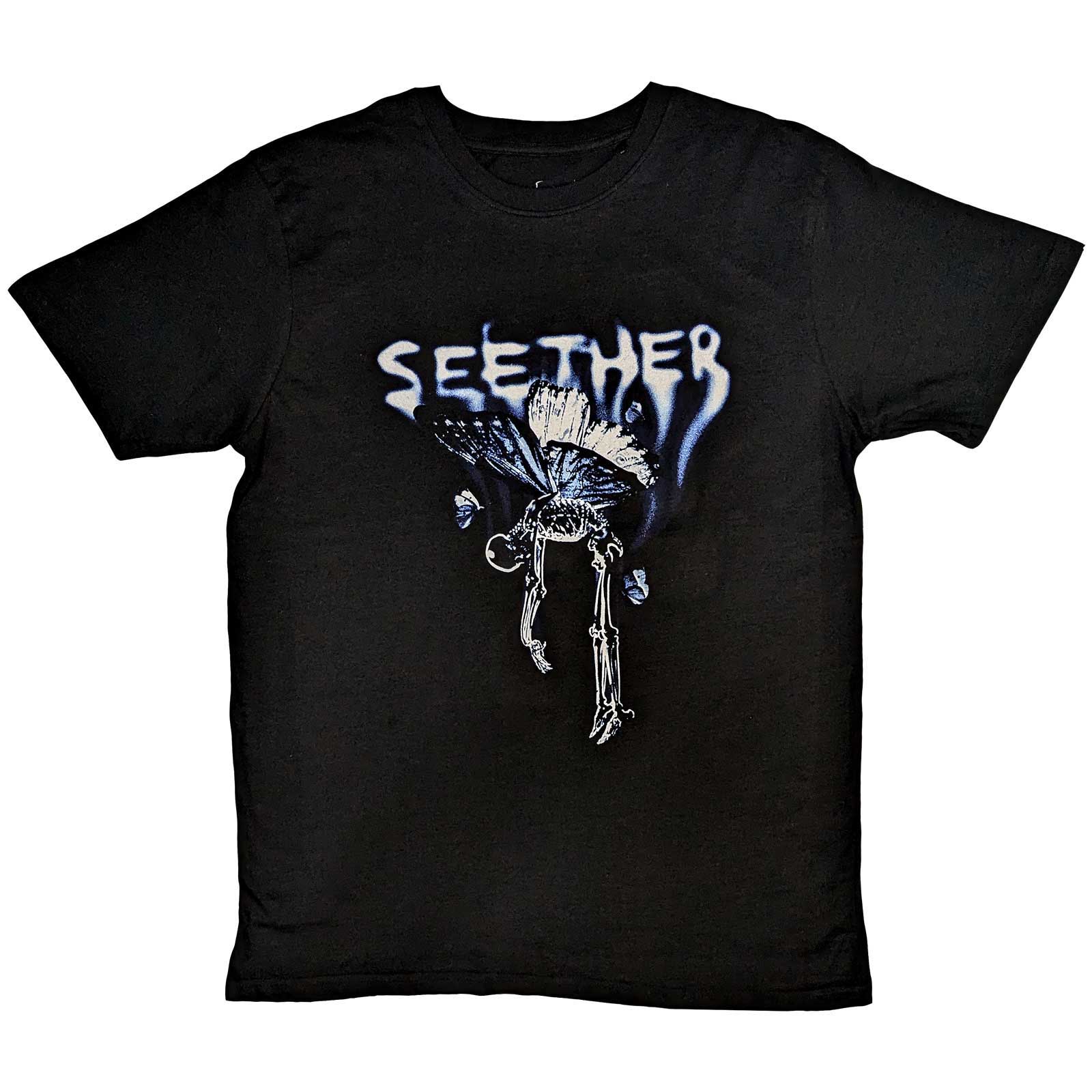 Seether Unisex T-Shirt: Dead Butterfly (X-Large)