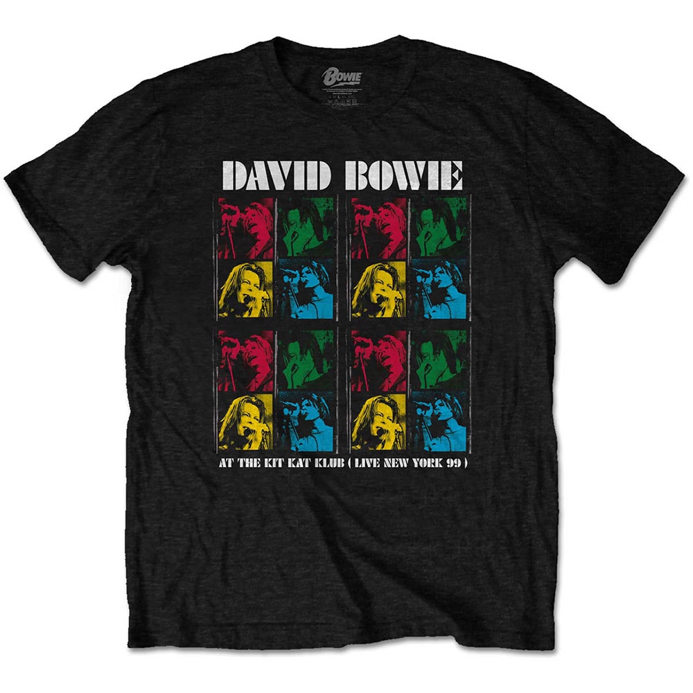 David Bowie Unisex T-Shirt: Kit Kat Klub (X-Large)