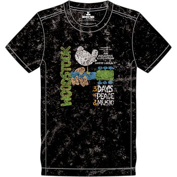 Woodstock t-shirt: Poster (Wash Collection) - storlek S-XXL