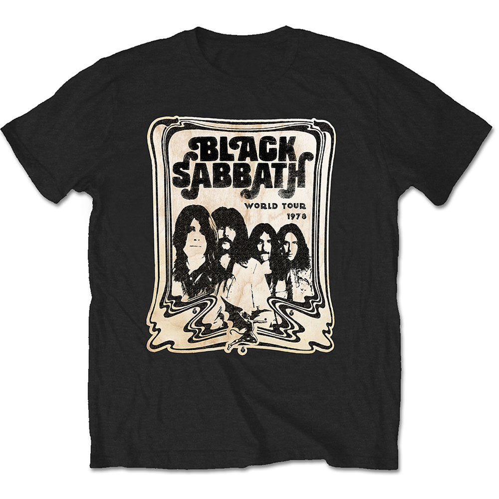 Black Sabbath Unisex T-Shirt: World Tour 1978 (Medium)
