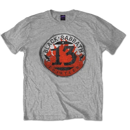 Black Sabbath Unisex T-Shirt: 13 Flame Circle (Medium) - 2